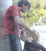 Hanging out behind the store