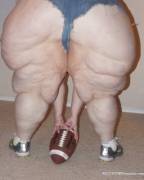 I could do with out the football, I just want to toss her around.