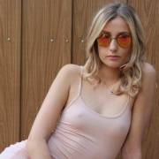 Pale blonde see through