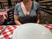(42f) Still out and about at dinner. No one commented yet