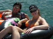 Beer, cleavage & a Hustler cap...