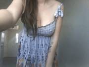 Perfect natural tits reveal