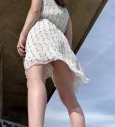 Wonder whats under my dress? [GIF]