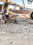 They told me if I put my boots on I could come hangout and watch the big drill. [IMG]