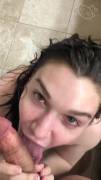 Blowjob and facial with no makeup (OC)