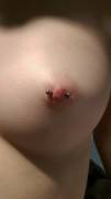 One BOOB, one PIERCING!