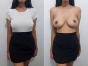 I should have taken my skirt off too