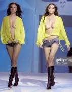 Chrissy Teigen on the runway