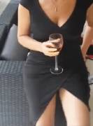 You get a little wine in her and...