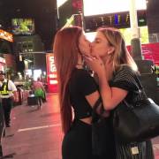 Kissing on the street