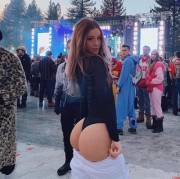 Def couldn't hide my boner...