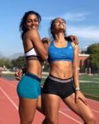 Canadian athletes Divya and Devyani Biswal