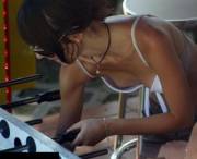 Itty bitty downblouse titty