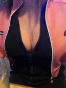 The bartender enjoyed his view.