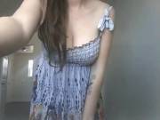 Oops. Dress slipped.