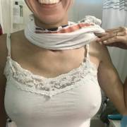 Wifey moved the top shirt so that we could have a better view. She’s cool like that.