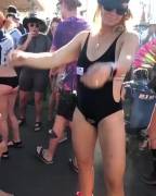 spraying strangers with breast MILK at a festival [repost]