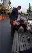 Drunk on public bench