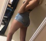 She fills out her shorts