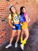 Dora the Explora and a Minion (Tulane Kappa)