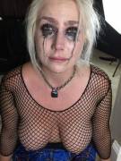 Collared and crying.