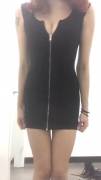 Stripping in a (f)itting room, do you like the dress? 