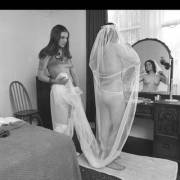 Bride and Bridesmaid getting...ready?