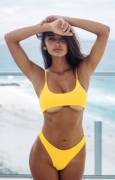 Yellow swimwear