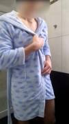 A little bathrobe reveal