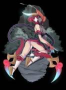 Blood Moon Evelynn experimenting with a new way to take her wolves. [OC]