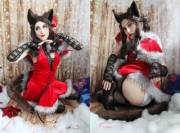 Christmas Kitten playing around :3