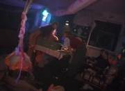 Naked girl at a warehouse party