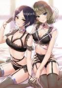 Kanade & Kaede in Lingerie [Idolmaster]