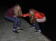 This looks like a new variation on the trust fall game.....