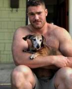 Scruffy bro & a pup, what's not to love