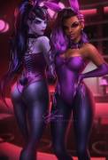 Sombra &amp; Widow Bunnies (Veradia) [Overwatch]