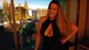 When you’re in Vegas, you show your cleavage