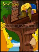 Tufos – The simpsons trenando na casa comic (portuguese)