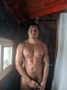 Showering before smash