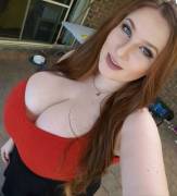 Redhead With Huge Rack
