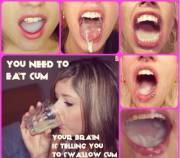 You need to eat cum