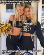 I am sure you can help her out. [threesome]