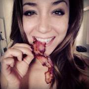 Remy with Some Meat in Her Mouth