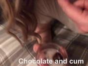 Cum and chocolate