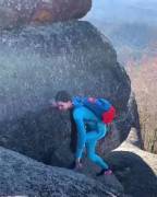 Mountains, drones, and our "favorite" drink (GIF)