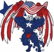 This gryphon's got a FREEDOM BONER!