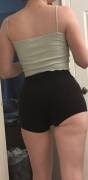 Peeking out o(f) my shorts