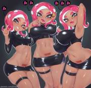 Splatoon: Octoling "Breast Size Up" by JTveemo