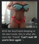 Quick message to her 'friend'