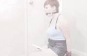Bound and gagged on my hitachi (vid in comments)